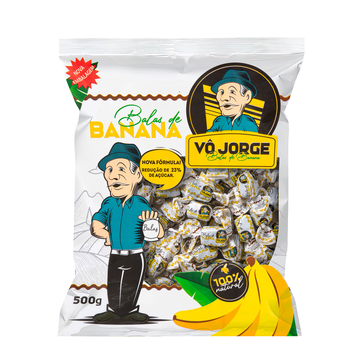 Balas de Banana Vô Jorge - 500g